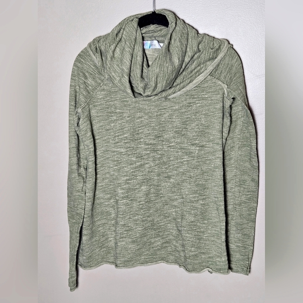 Free People Beach Cocoon 100% Cotton Cowl Neck Slow Fashion Pullover, Medium